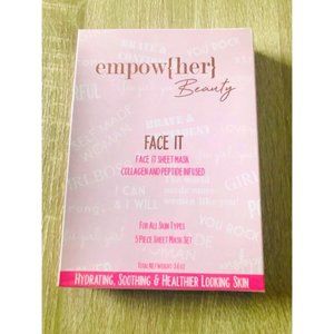 NIB EMPOW(HER) BEAUTY “Face It”  Sheet Mask Set
